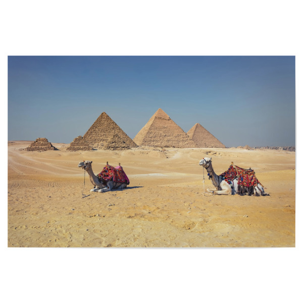 Poster 30x20 cm "Giza Pyramids" artboxONE - Reise,Architektur,Reise / Afrika,Reise / Länder,Städte / Weitere