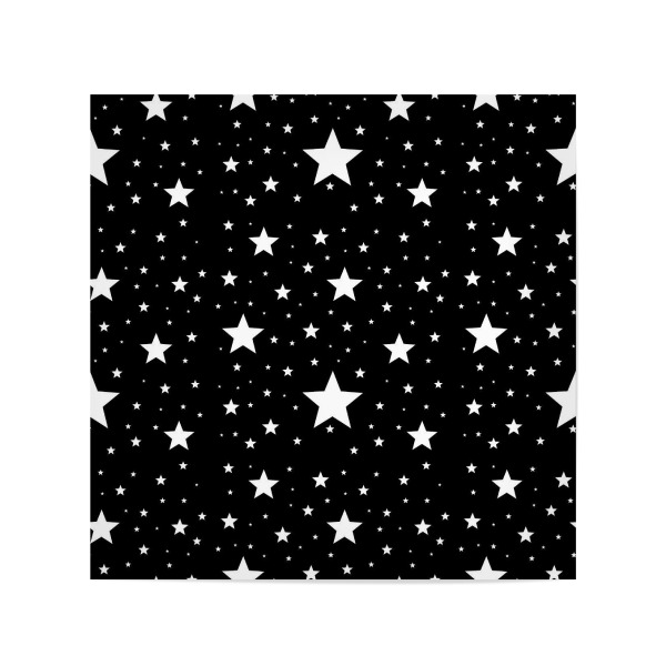 Poster 20x20 cm "Sterne Muster - Schwarzweiß" artboxONE - Für Kinder,Abstrakt,Schwarzweiß,Weihnachten