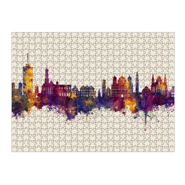 Puzzle Ravensburger "Augsburg Germany Skyline Autumn" artboxONE - Städte