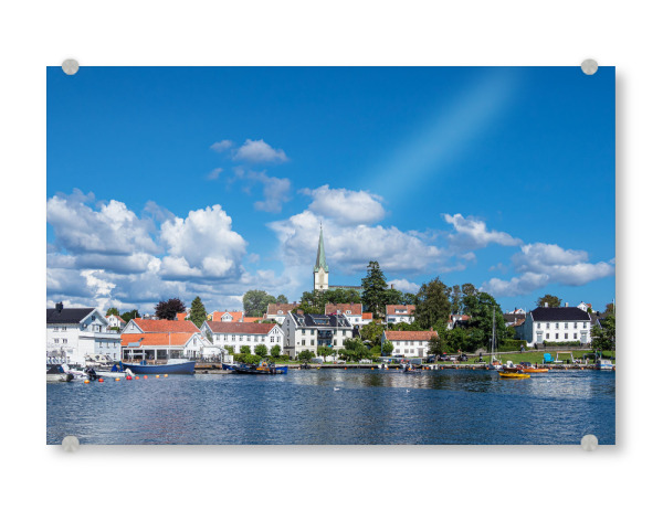 Acrylglasbild "Lillesand in Norwegen" artboxONE - Reise,Architektur,Reise / Strand und Meer,Reise / Länder,Städte / Weitere