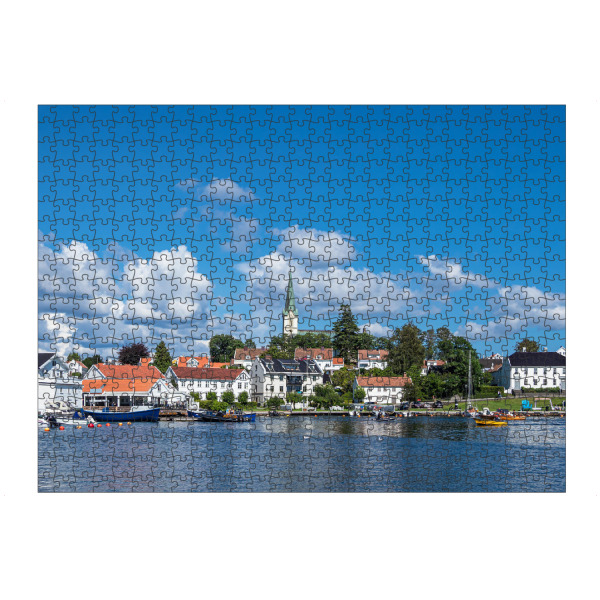 Puzzle Ravensburger "Lillesand in Norwegen" artboxONE - Reise,Architektur,Reise / Strand und Meer,Reise / Länder,Städte / Weitere