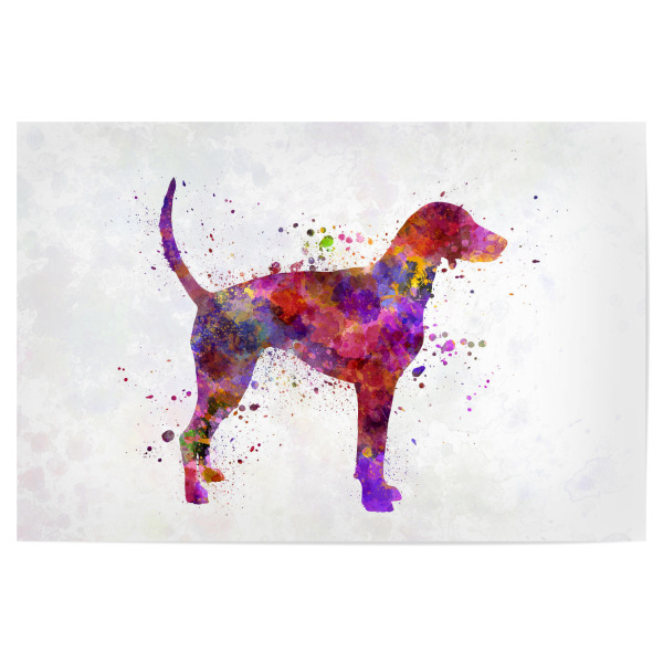 Poster "American Foxhound in watercolor" artboxONE - Tiere,Abstrakt