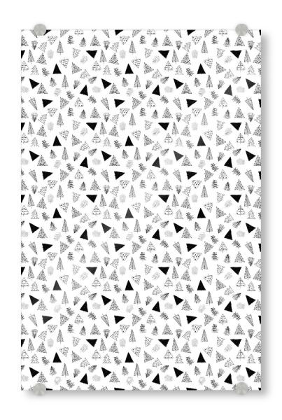 Acrylglasbild "Minimal christmas illustration" artboxONE - Abstrakt,Weihnachten