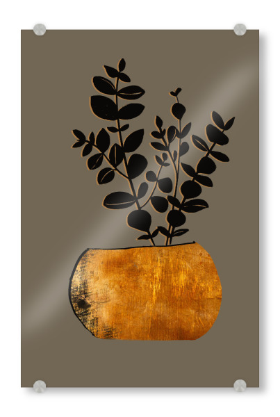 Acrylglasbild "Abstrakte Blumenvase" artboxONE - Natur,Floral,Abstrakt