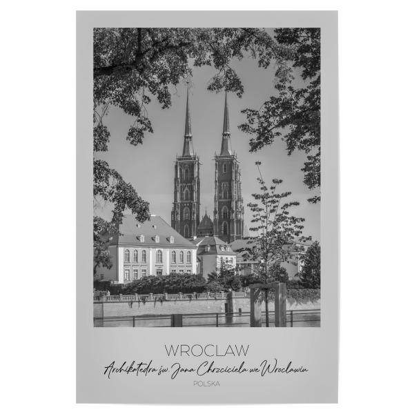 Poster "Im Fokus: BRESLAU Breslauer Dom" artboxONE - Schwarzweiß,Architektur,Städte / Weitere
