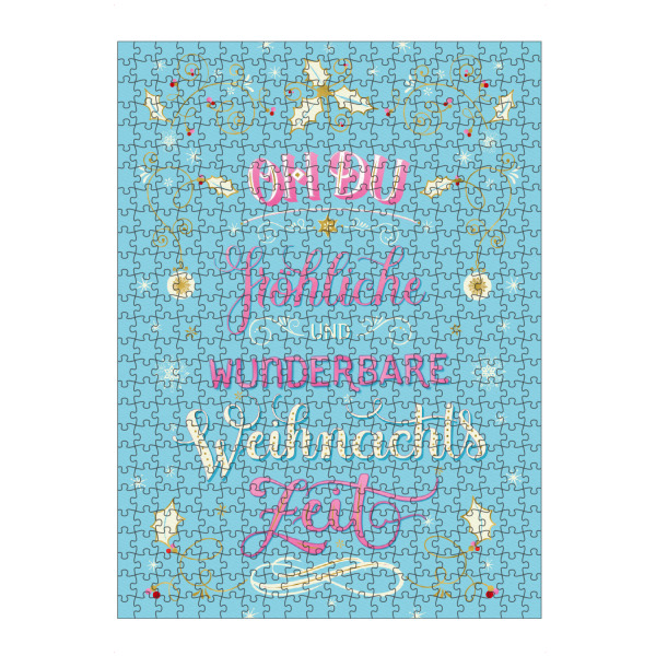 Puzzle Ravensburger "Fröhliche Weihnachtszeit" artboxONE - Typografie,Für Kinder,Weihnachten