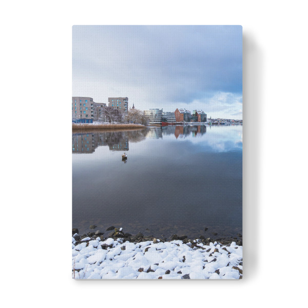 Leinwandbild "Steine, Wasser, Häuser" artboxONE - Natur,Reise,Architektur,Städte / Weitere