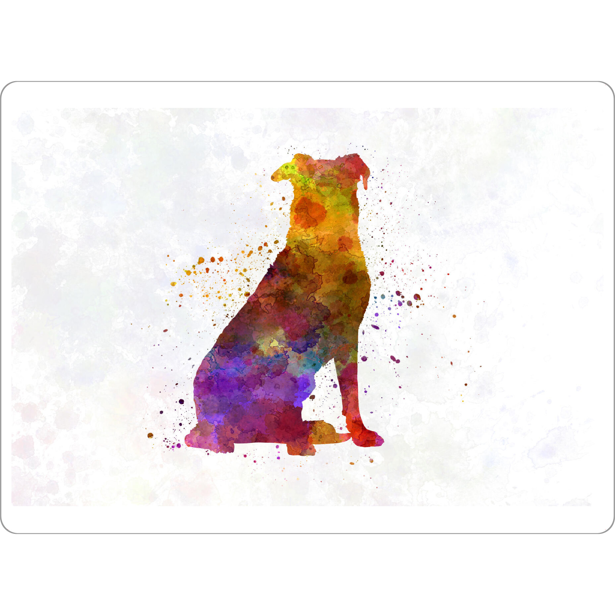 Tischset "Beauceron dog in watercolor" artboxONE - Tiere - Dog,Pet,Childish,Watercolor,Decorative,Nursery decor,Animals,Dogs,Tier,Animal,Hund
