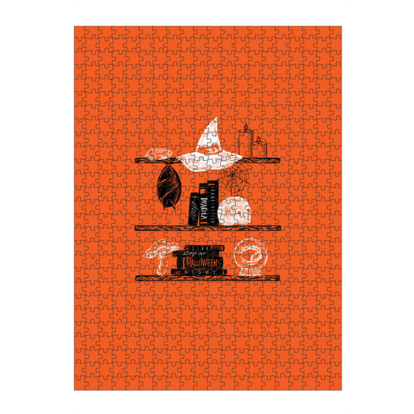 artboxONE Puzzle "Halloween shelf orange" artboxONE - Essen & Trinken / Alkohol