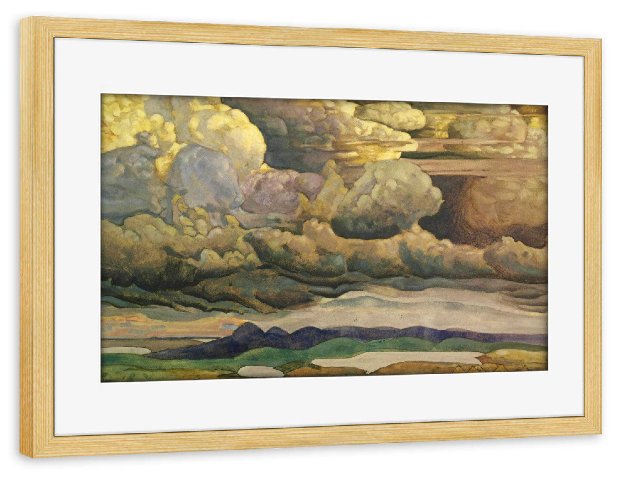 Poster mit Rahmen kiefer "Der Himmelskampf" artboxONE - Natur,Reise