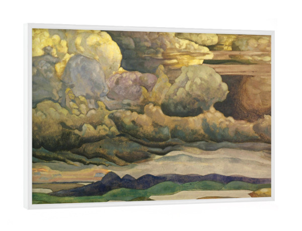 Poster mit weißem Rahmen "Der Himmelskampf" artboxONE - Natur,Reise