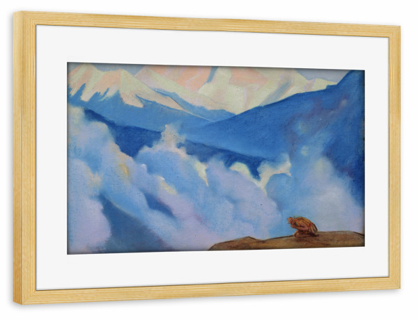 Poster mit Rahmen kiefer "Der Himalaja" artboxONE - Natur,Reise