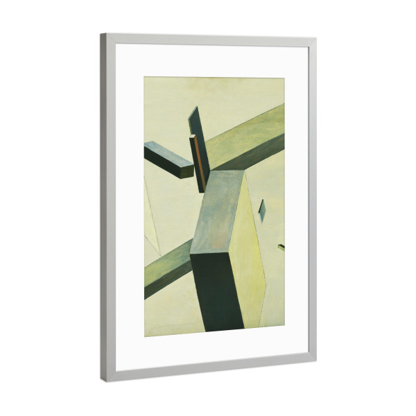 Poster mit Rahmen Silber "Komposition - Lissitzky" artboxONE - Abstrakt,Geometrie