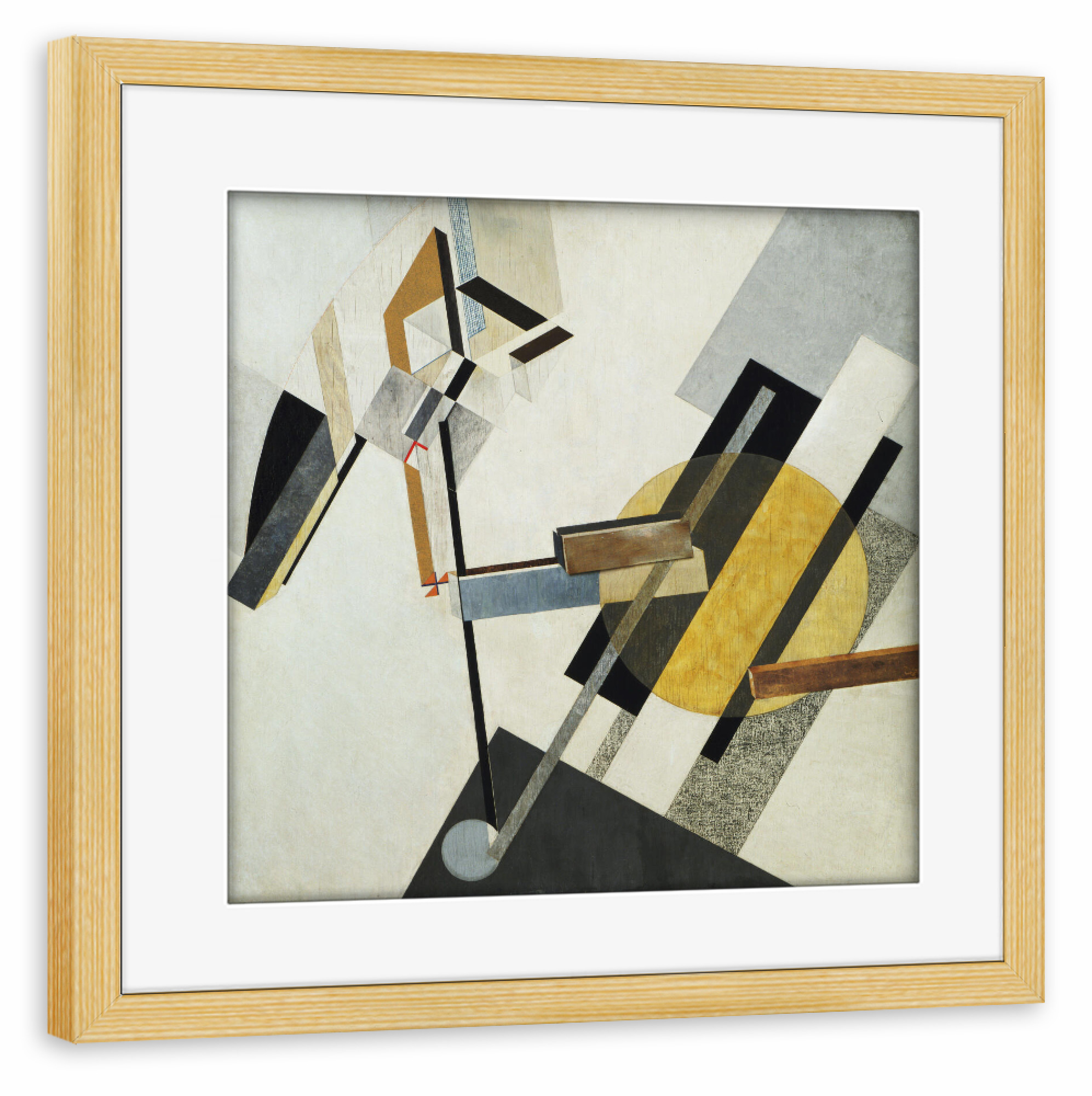 Poster mit Rahmen kiefer "Proun 19D" artboxONE - Abstrakt,Geometrie