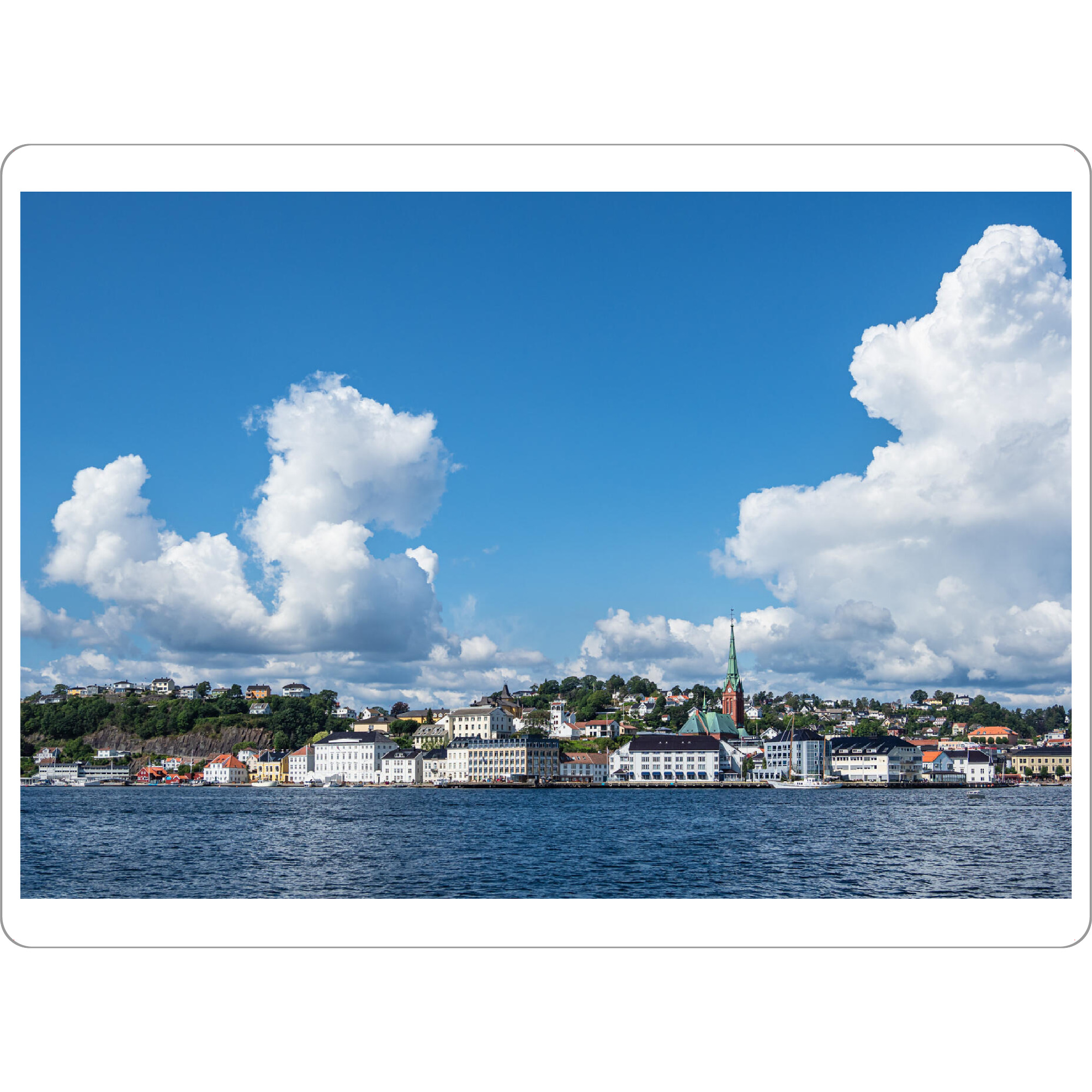 Tischset "Arendal in Norwegen" artboxONE - Reise,Architektur,Reise / Strand und Meer,Reise / Länder,Städte / Weitere