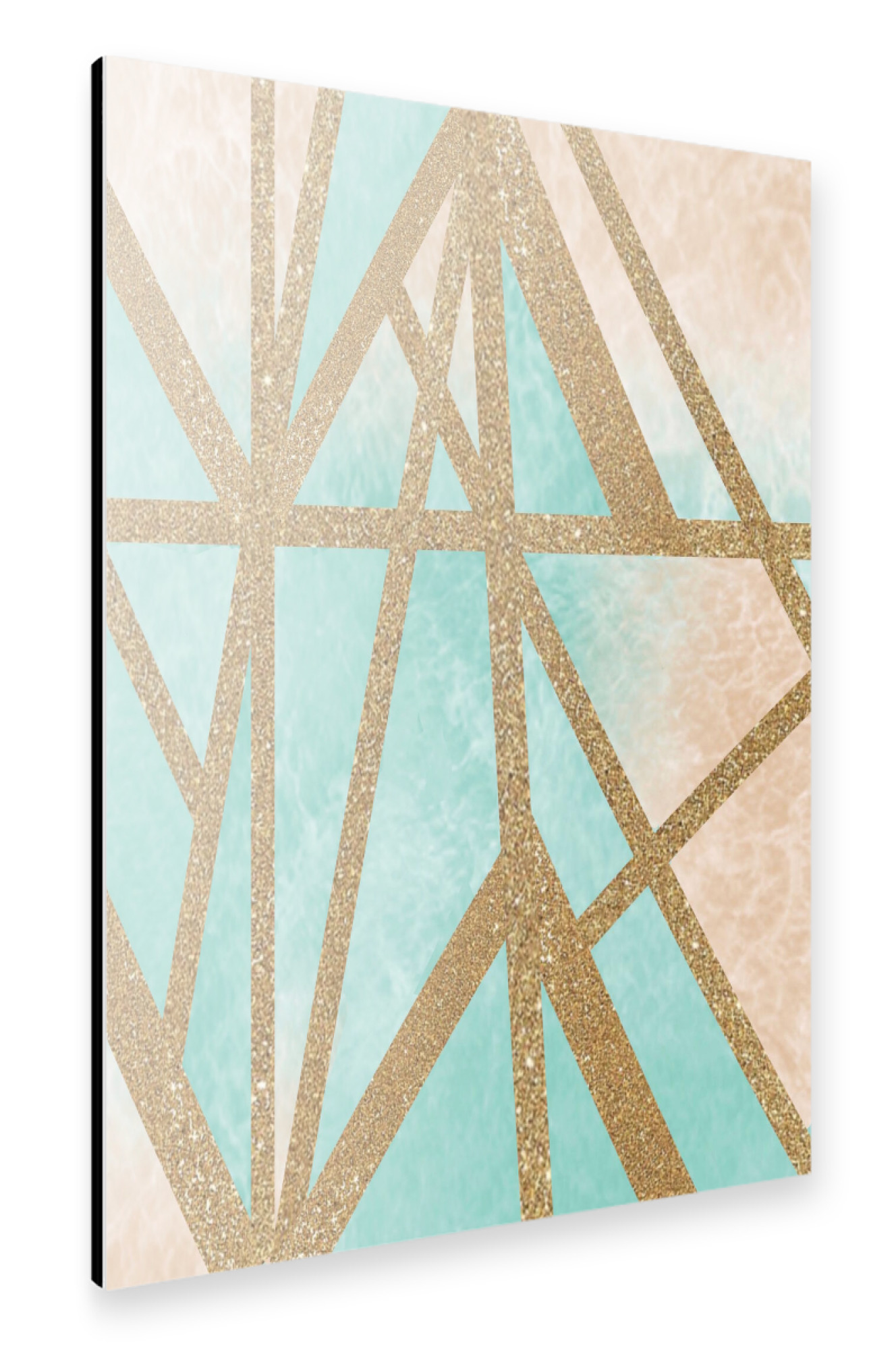 Alu-Dibond "Loftstyle touquise" 30x20 cm artboxONE