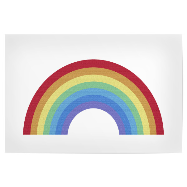 Poster "Regenbogen mit Spektralfarben" artboxONE - Typografie,Natur,Für Kinder,Abstrakt,Lustig