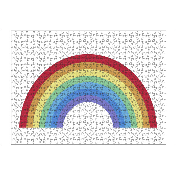 Puzzle Ravensburger "Regenbogen mit Spektralfarben" artboxONE - Typografie,Natur,Für Kinder,Abstrakt,Lustig