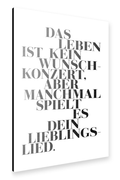 Alu-Dibond "Wunschkonzert" 30x20 cm artboxONE