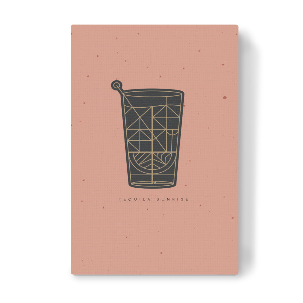 Leinwandbild "Art deco Tequila Sunrise" artboxONE - Essen & Trinken / Alkohol
