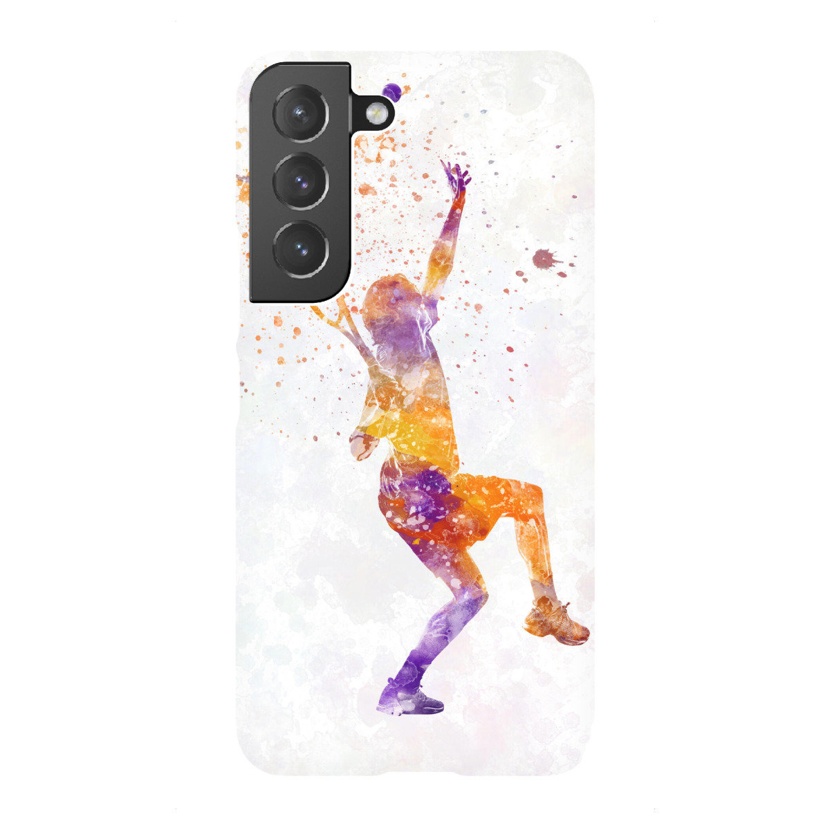 "Playing tennis in watercolor"für Samsung Galaxy - Premium-Case Handyhülle artboxONE