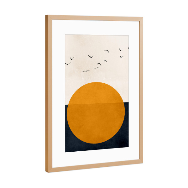 Poster mit Rahmen Kupfer "Melody Of Life" artboxONE - Floral,Tiere,Abstrakt