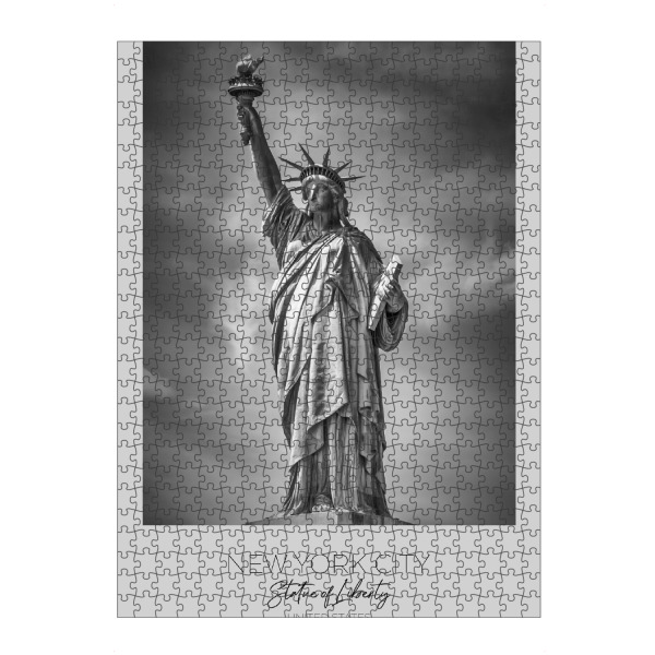 Puzzle Ravensburger "Im Fokus: NYC Freiheitsstatue" artboxONE - Städte / New York,Schwarzweiß