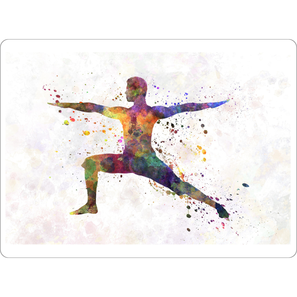 Tischset "Watercolor yoga-e" artboxONE - Sport - Sport,Sports,Color,Illustration,Watercolor,Yoga,Relaxation,Zen,Bohemian - Bild sport
