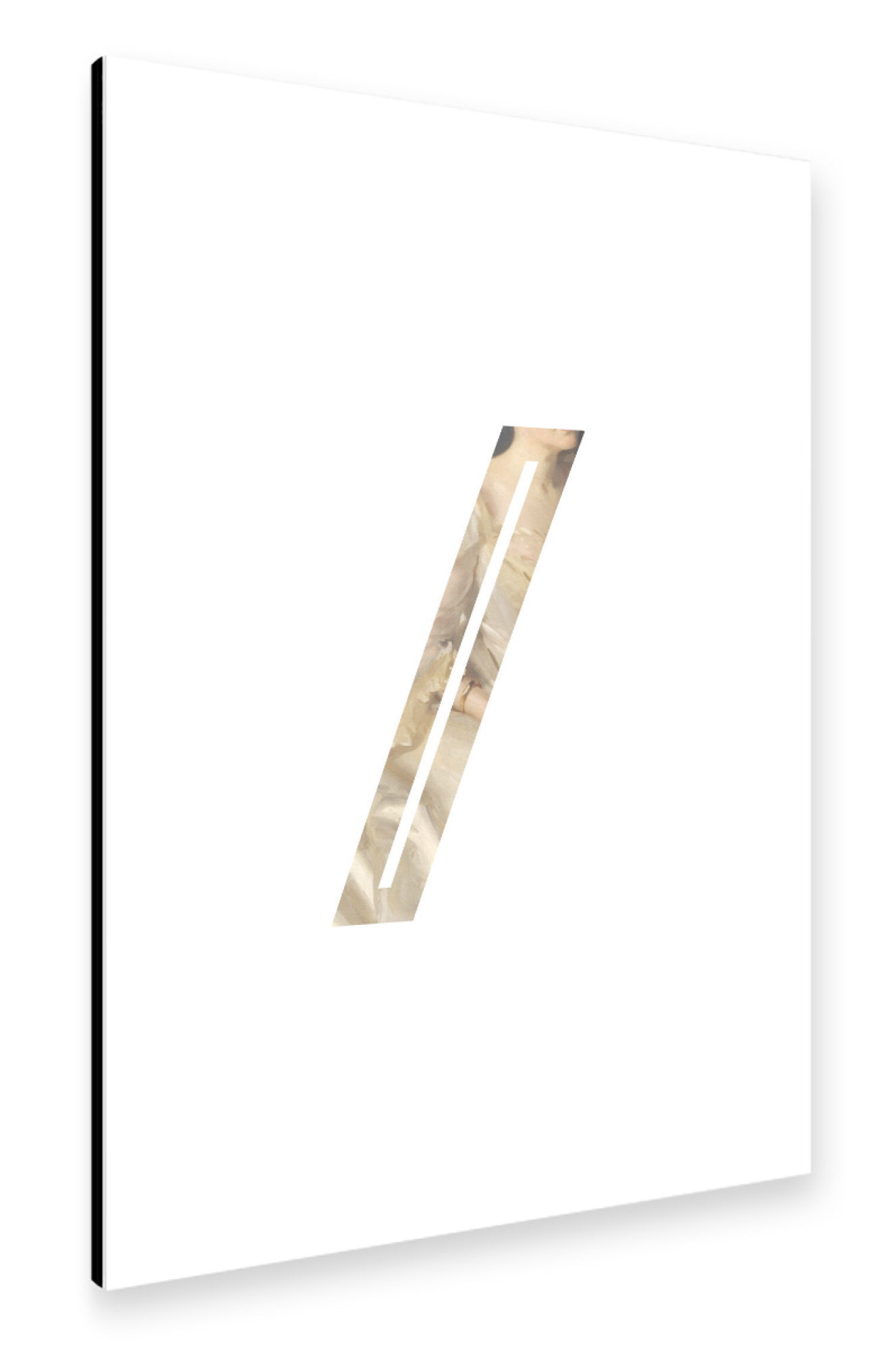 Alu-Dibond "IMPRESS-LETTER / - SLASH" 75x50 cm artboxONE