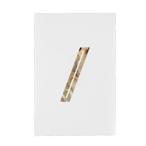 Metall Poster "IMPRESS-LETTER / - SLASH" artboxONE - Typografie,Fashion,Buchstaben