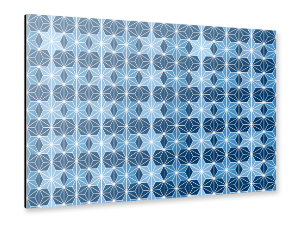 Alu-Dibond "Modernes Schneeflocken-Muster" 30x20 cm artboxONE