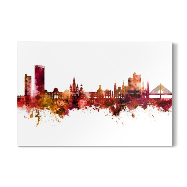 Galerie-Print "Bonn Germany Skyline Red" 30x20 cm artboxONE