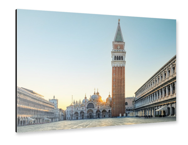 Alu-Dibond "St Mark's in the morning" 30x20 cm artboxONE