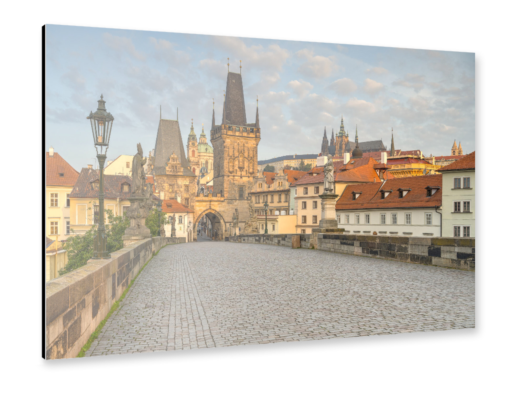 Alu-Dibond "Prager Kleinseite - Malá Strana" 75x50 cm artboxONE