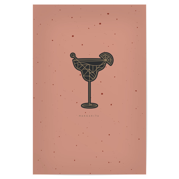 Poster 30x20 cm "Art deco dirty Margarita" artboxONE - Essen & Trinken / Alkohol
