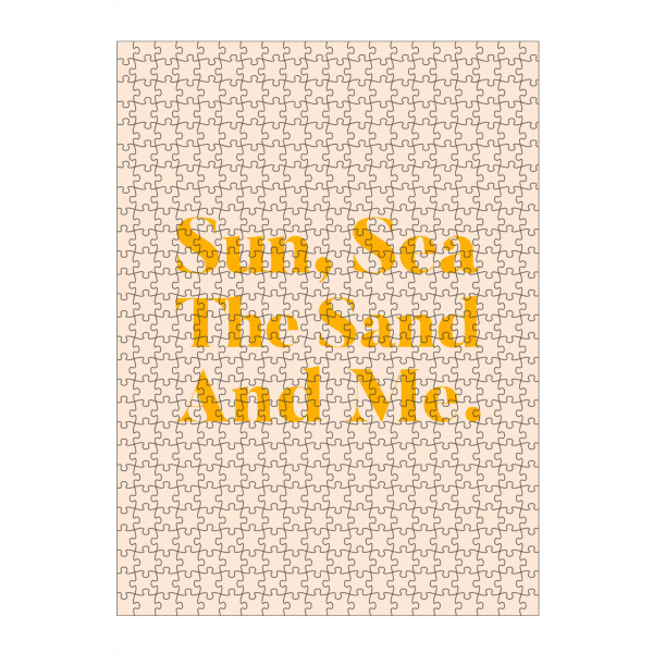 artboxONE Puzzle "Sun, Sea, The Sand & Me" artboxONE - Typografie
