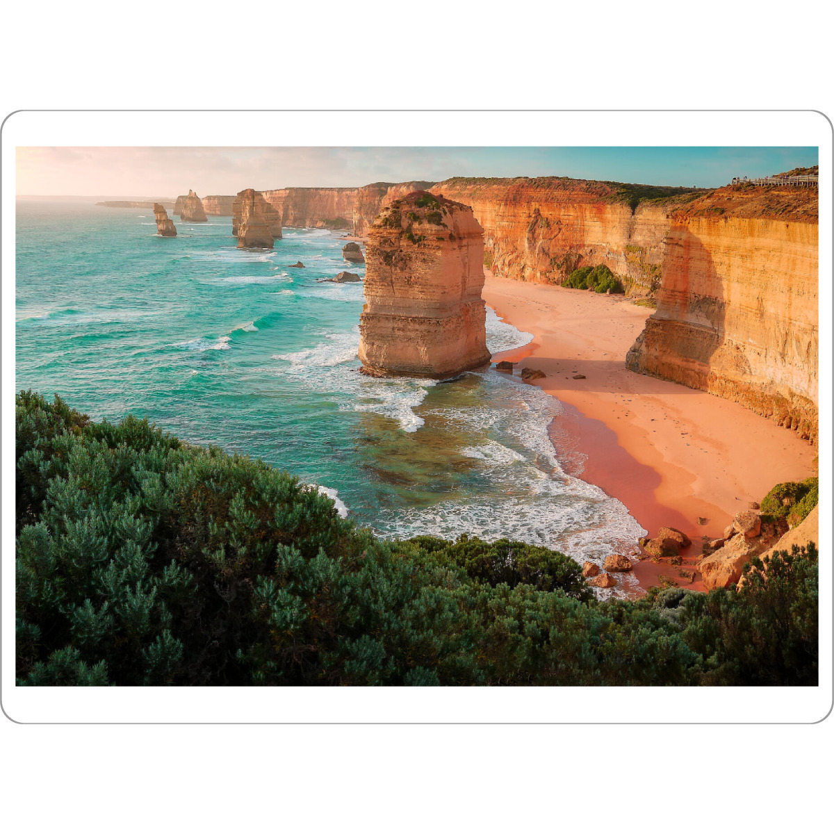 Tischset "Zwölf Apostel im Sonnenuntergang" artboxONE - Natur,Reise / Strand und Meer