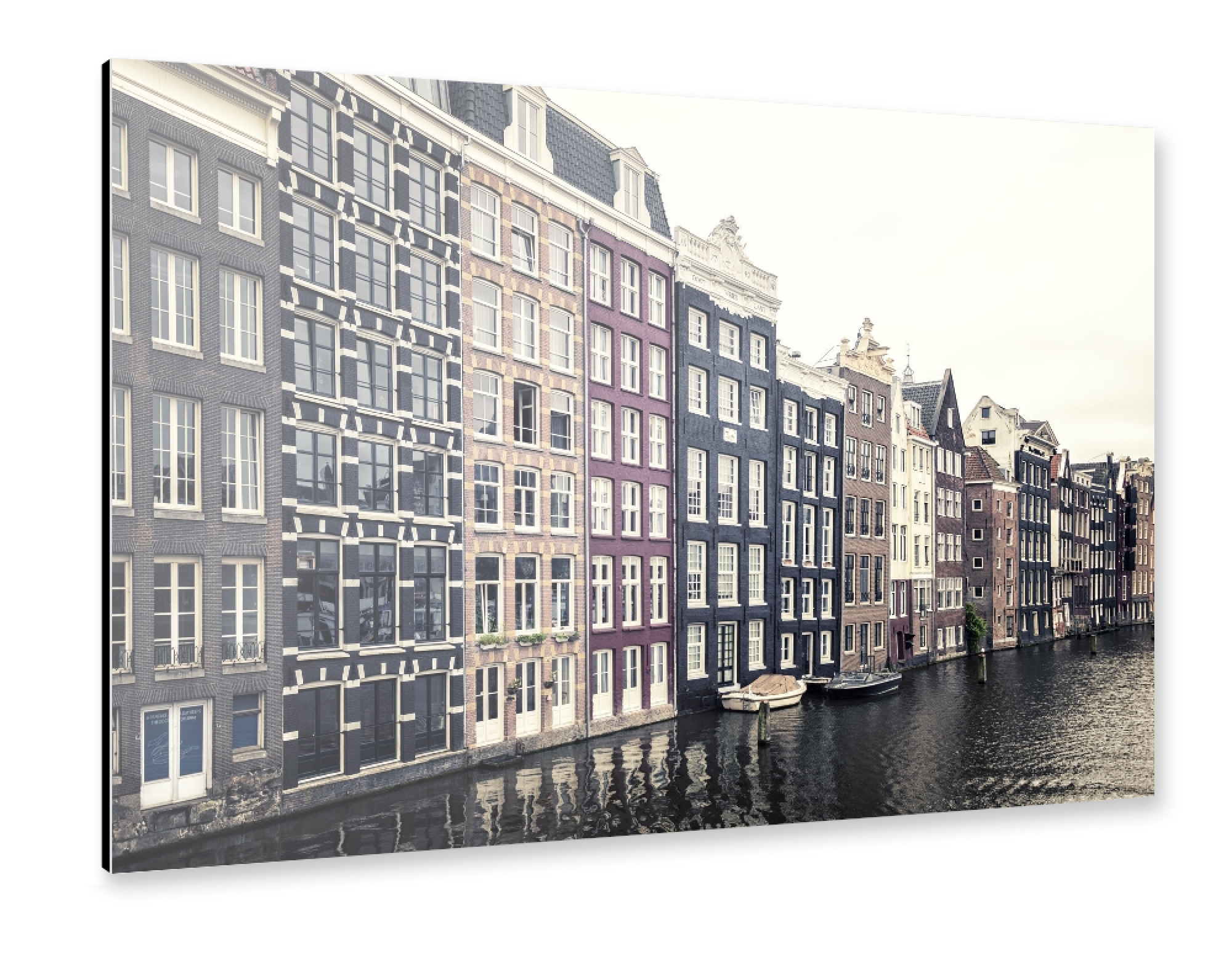 Alu-Dibond "Damrak buildings" 75x50 cm artboxONE