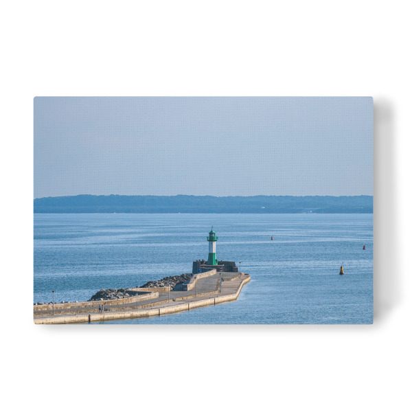 Leinwandbild "Mole und Leuchtturm in Sassnitz" artboxONE - Natur,Reise,Architektur,Reise / Strand und Meer