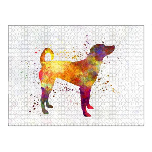 Puzzle Ravensburger "Austrian Pinscher in watercolor" artboxONE - Tiere