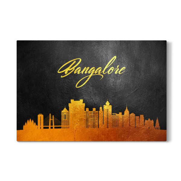 Galerie-Print "Bangalore India Gold Skyline" 30x20 cm artboxONE
