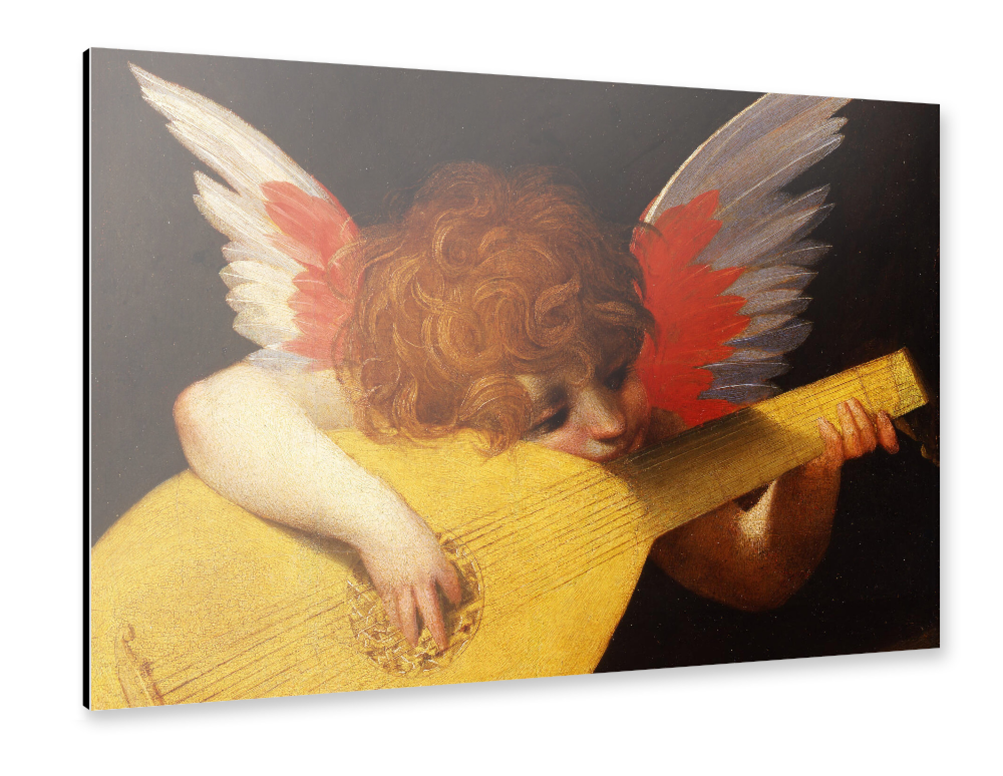 Alu-Dibond "Musizierender Engel" 30x20 cm artboxONE