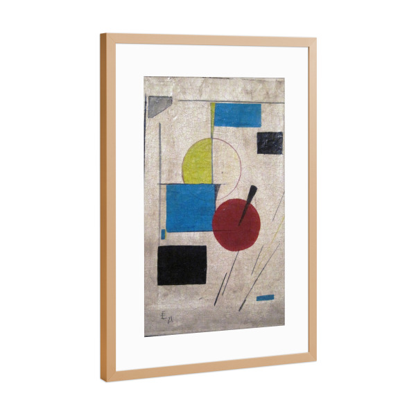 Poster mit Rahmen Kupfer "Suprematische Komposition" artboxONE - Abstrakt,Geometrie