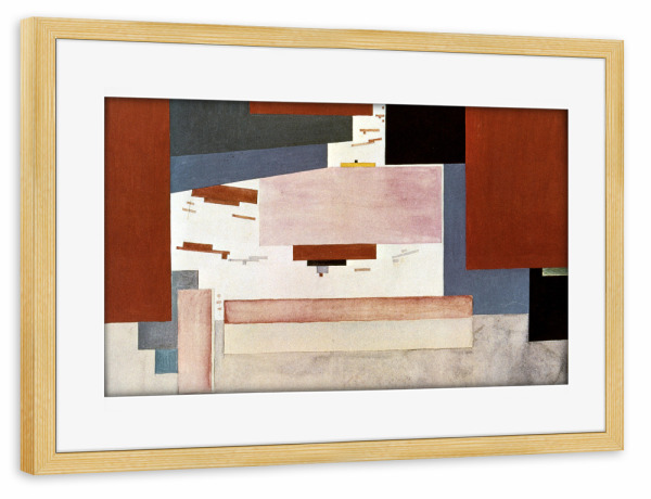 Poster mit Rahmen kiefer "Suprematie" artboxONE - Abstrakt,Geometrie