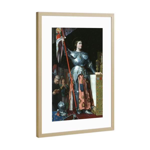 Poster mit Rahmen Gold "Johanna von Orléans" artboxONE - Menschen