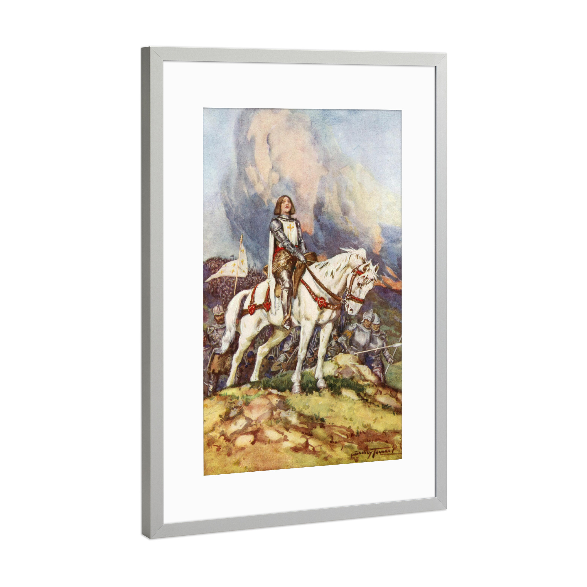 Poster mit Rahmen Silber "Jungfrau von Orléans" artboxONE - Natur,Reise,Tiere,Menschen
