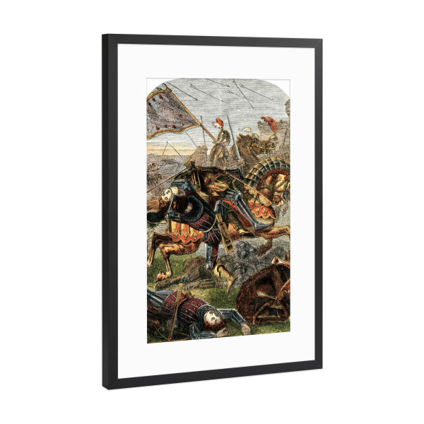 Poster mit Rahmen Schwarz (Metallic) "Joan of Arc" artboxONE - Natur,Tiere,Menschen,Männer