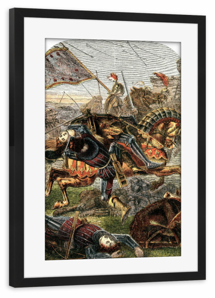 Poster mit Rahmen schwarz "Joan of Arc" artboxONE - Natur,Tiere,Menschen,Männer