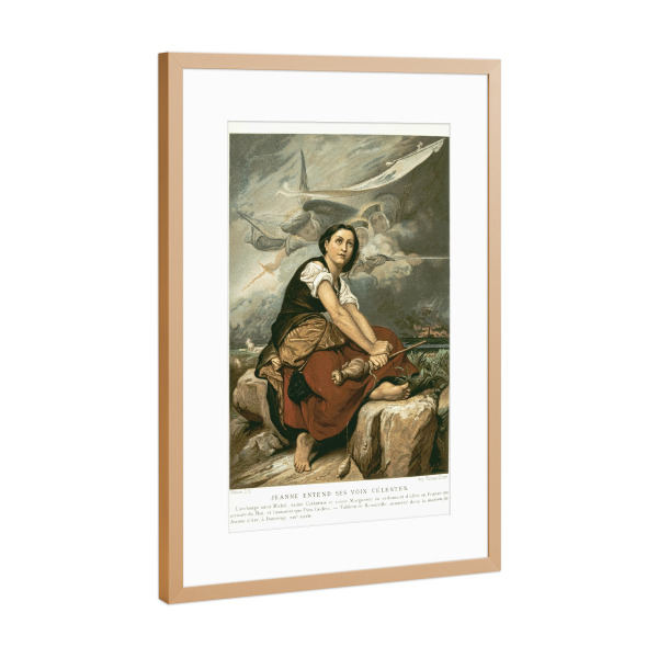 Poster mit Rahmen Kupfer "Jeanne d' Arc painting" artboxONE - Natur,Menschen - Malerei,Gemälde,Kunst,Frau,Woman,Female,Natur,Nature,Menschen