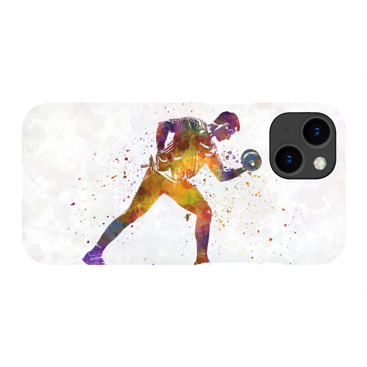 "Fitness in watercolor-f"für iPhone - Premium-Case Handyhülle artboxONE